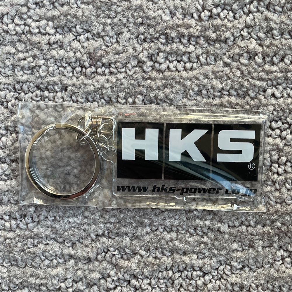 Genuine HKS JAPAN clear keychain